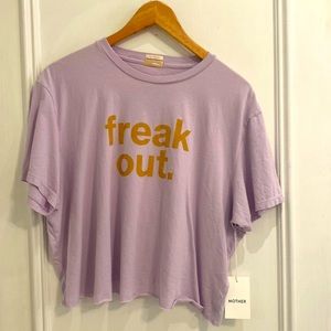 Mother The Slouch Cut off graphic tee- Freak Out
